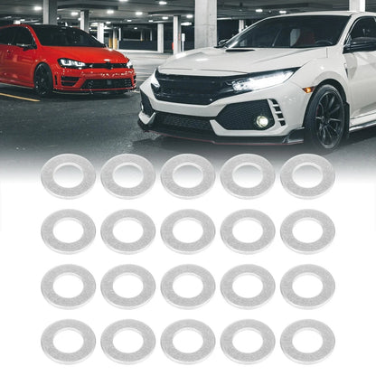 50pcs M12 Oil Drain Plug Gasket for Toyota Lexus Scion (1990–2023) 90430-12027
