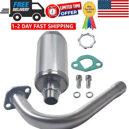 Exhaust Pipe with Muffler for Coleman CT200U BT200X Mini Bike