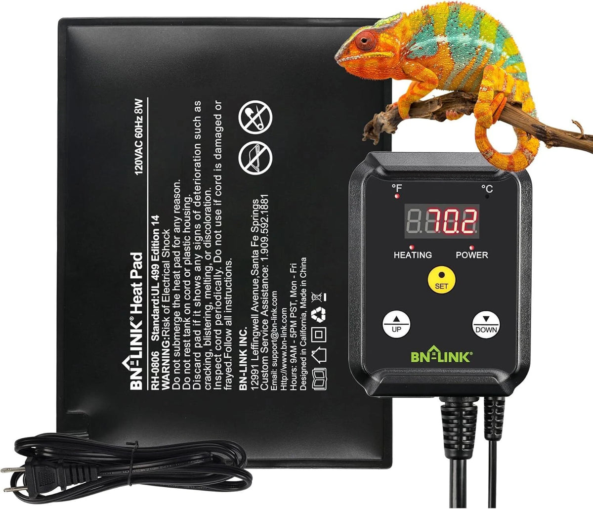 Reptile Heating Pad with Digital Thermostat for Terrarium