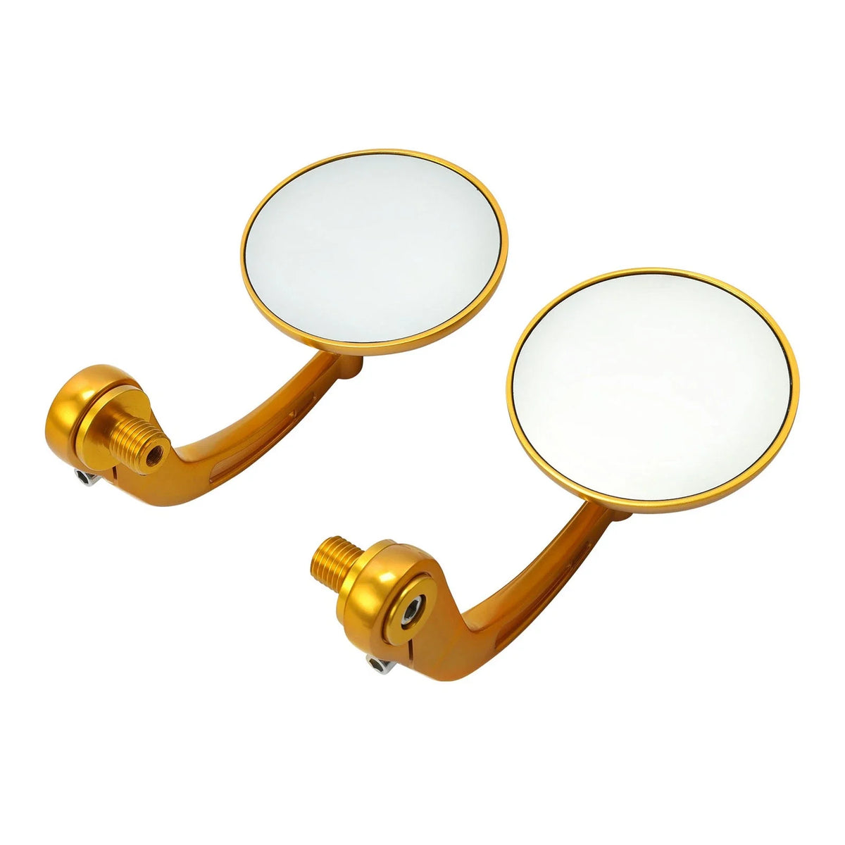 Gold Round Bar End Rearview Mirrors for Harley Sportster S (2021–2025)