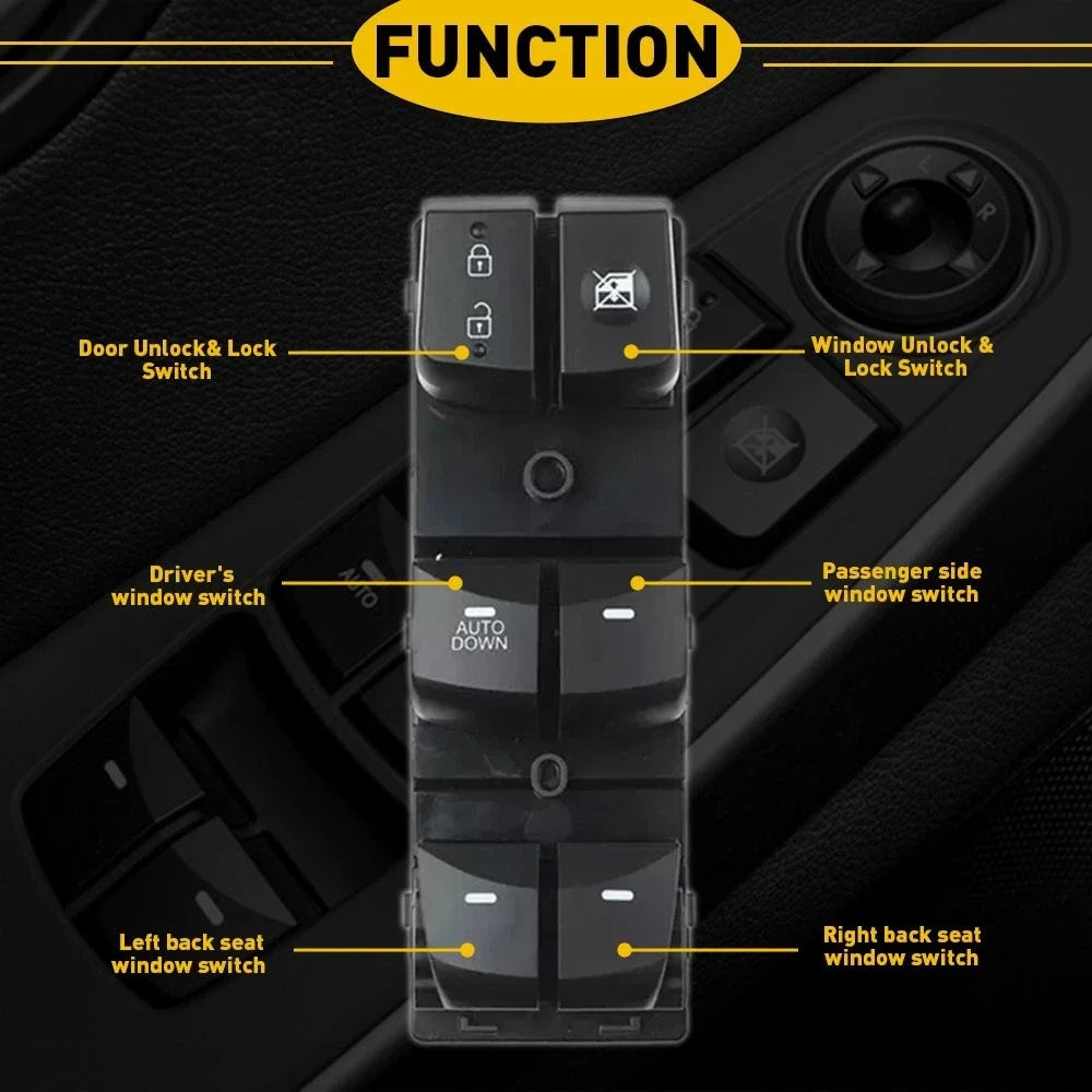 Power Window Master Switch 11 Pin for Hyundai Elantra (2011–2015)