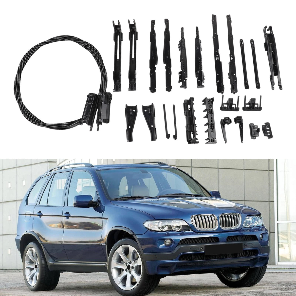 Panoramic Sunroof Repair Kit Cable for BMW X5 E70 F15, X3 E83 E53