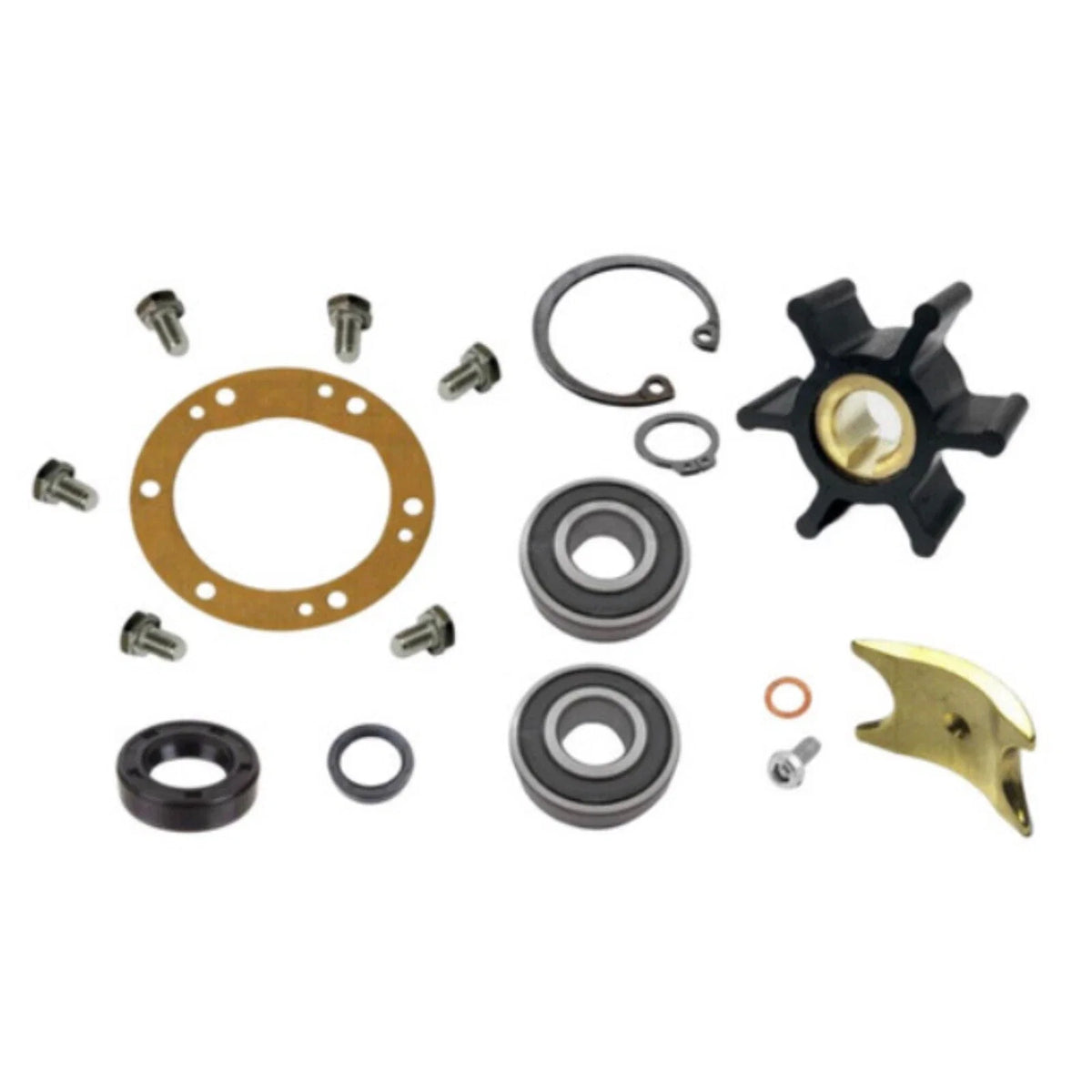 Sea Water Pump Repair Kit for Yanmar 3GM 3GMF 3GM30F (2.75" OD Gasket)