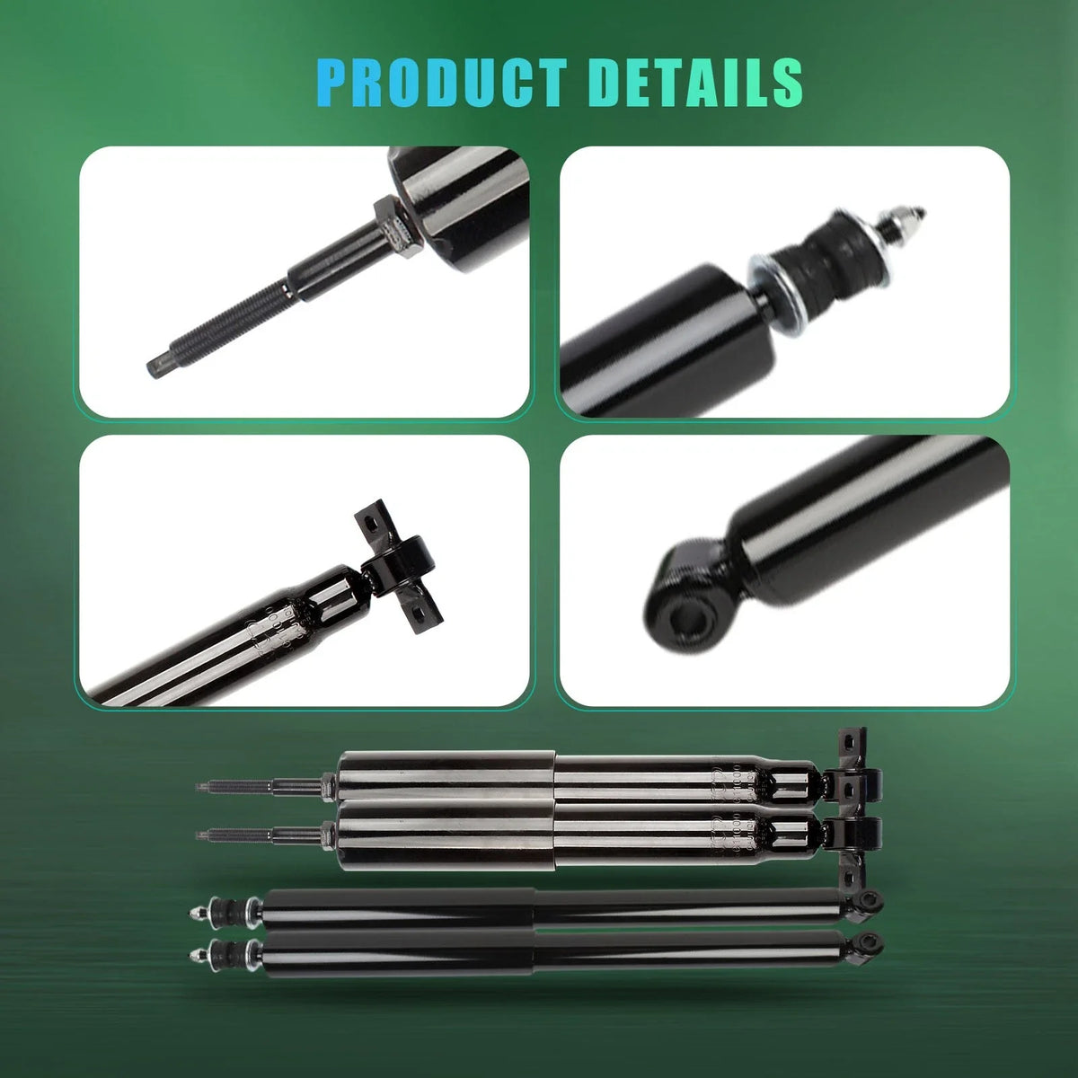 Set of 2 Front Rear Struts for Ford F-150 (1998–2003)