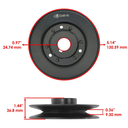 48" Deck Spindle Pulley for Bad Boy Stand-On (2012–2017) SD212+PY238 HD