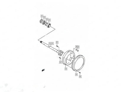 Rear Axle Shaft Set for Suzuki Samurai SJ413 (44221M75M00, 44211M75M00)