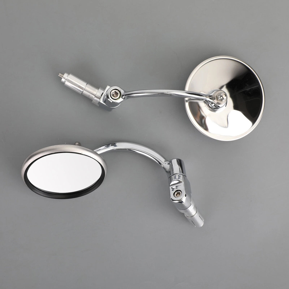 Chrome Handlebar End Mirrors for Motorcycle Cafe Racer (M529-A154-CHR)