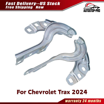 Set of 2 Bonnet Hinges for Chevy Trax (2024) - 42734515, 4273-4515, 42734516, 4273-4516