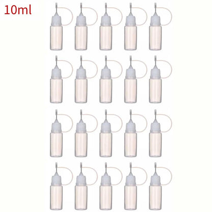 20PCS 10ml Needle Tip Glue Bottle Dropper for DIY Painting