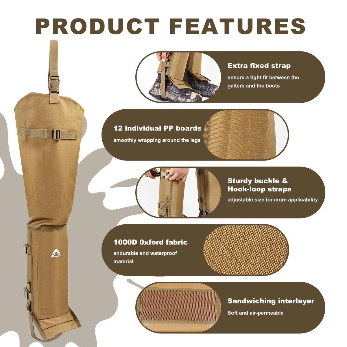 Snake Guard Chaps for Hunting Gear - Waterproof Snake Bite Protection