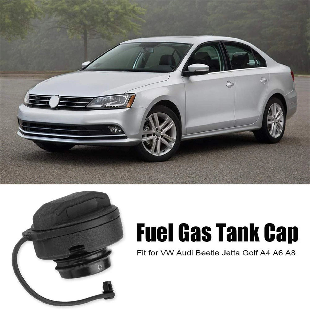 Fuel Tank Cap for VW Bora Polo Golf 4 Passat-B5 (1J0201553A 5C0201550AB 1J0201550BJ9B9)