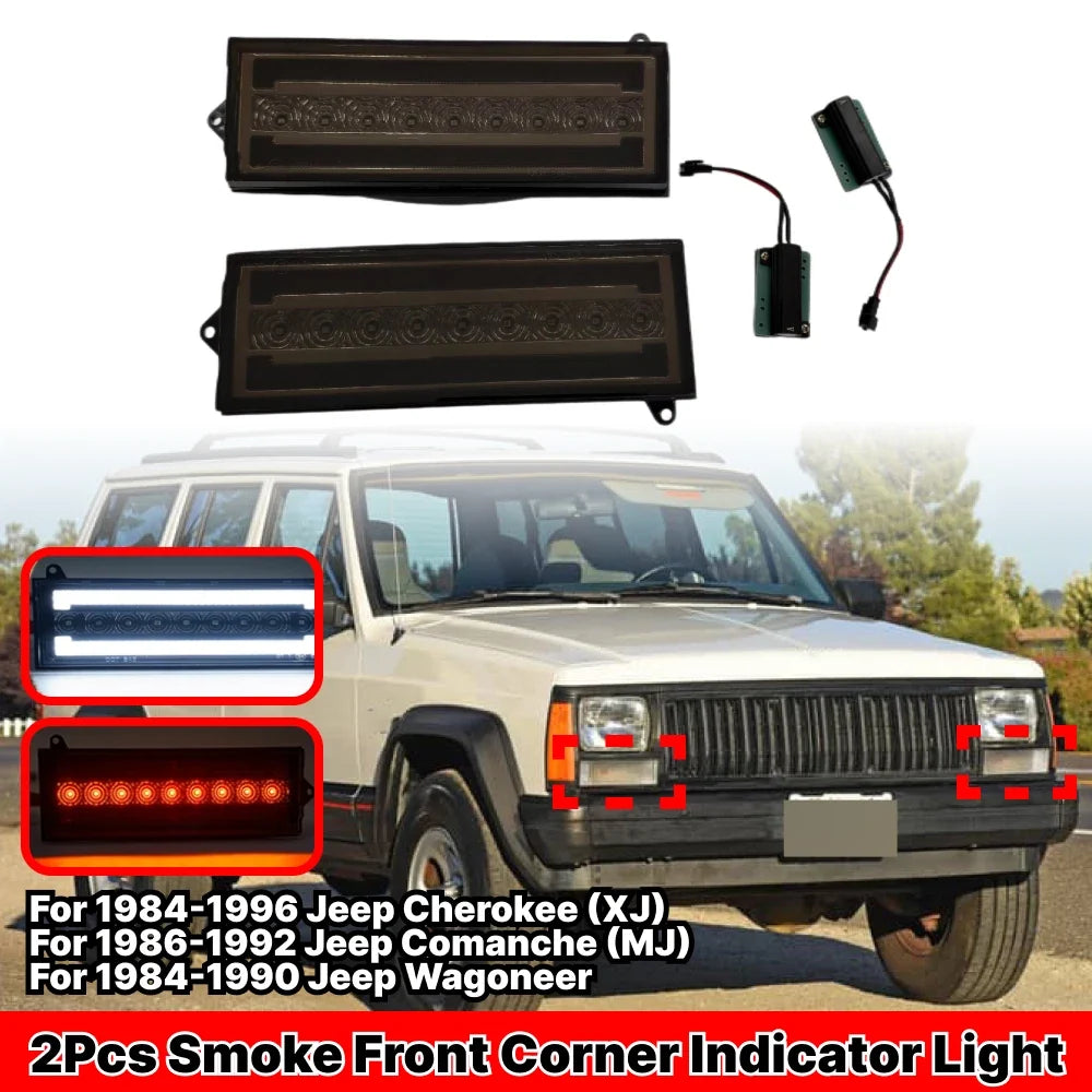 LED DRL Turn Signal Parking Corner Light for Jeep Cherokee XJ (1984–1996)