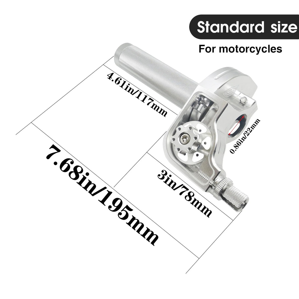 CNC Aluminum Throttle Grip 7/8 Quick Twister for Dirt Motorcycle