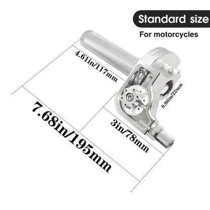 CNC Aluminum Throttle Grip 7/8 Quick Twister for Dirt Motorcycle