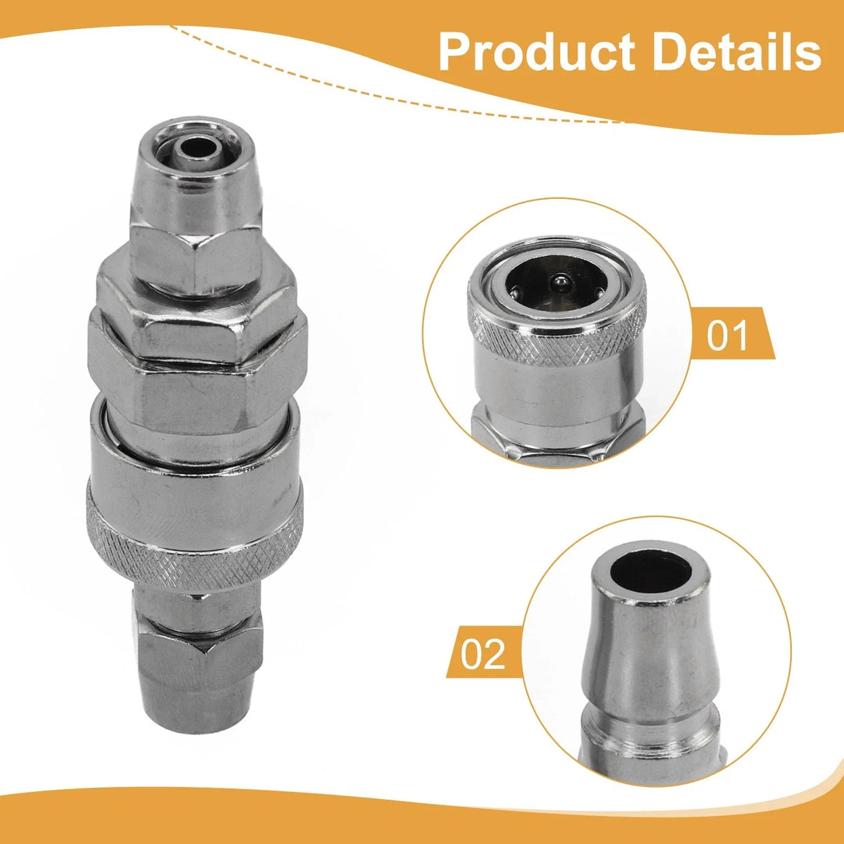 Air Line Hose Fittings Coupler Connector for Compressor (SP20, PP20)