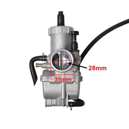 PE28 Carburetor + Air Filter for PIT PRO Dirt Bike (160cc-190cc)