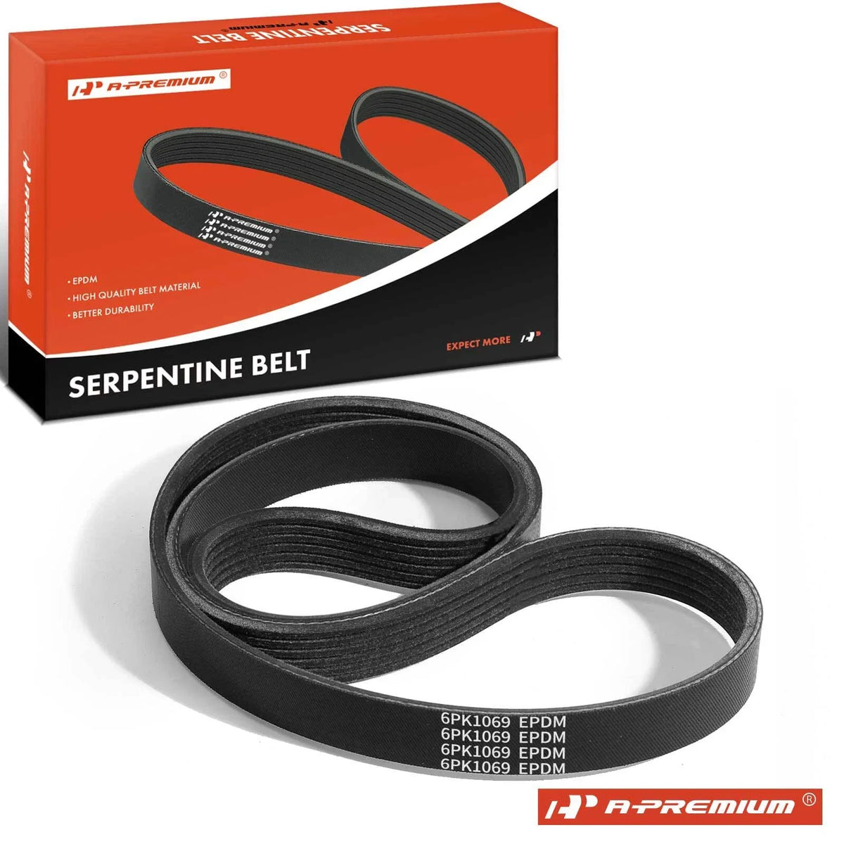 Serpentine Belt for Nissan Maxima, BMW M3, Honda Fit, INFINITI
