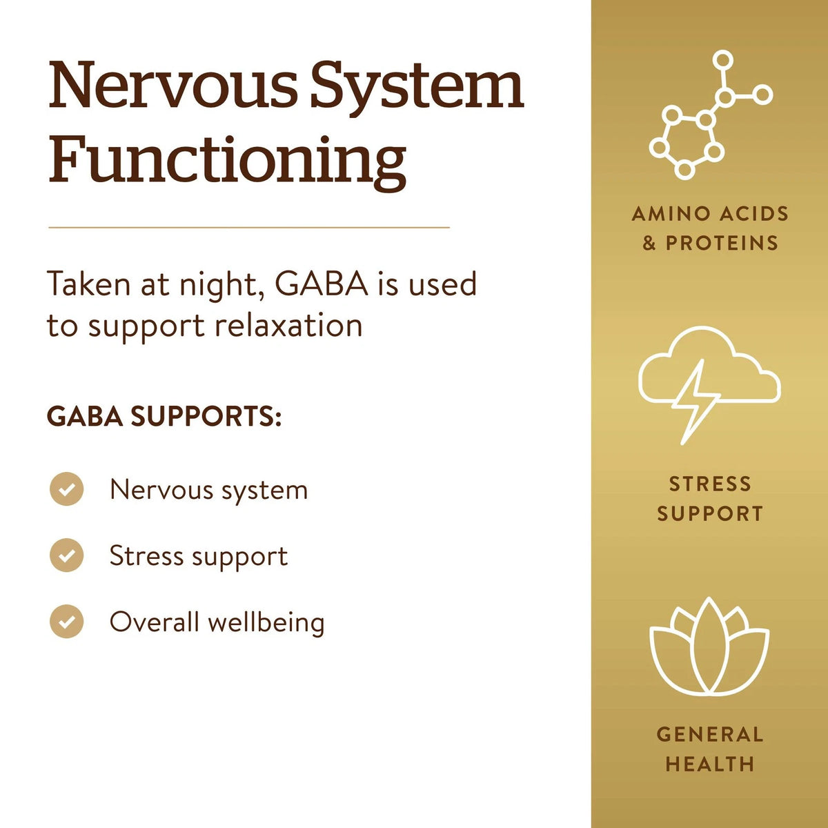 GABA 500 mg for Relaxation (100 Count)