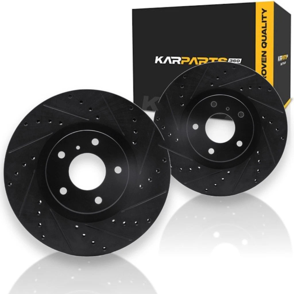 Rotor Set for Nissan Murano (2009–2014) ALX-PAU-DF-8002-67001-CLA5, Drilled & Slotted