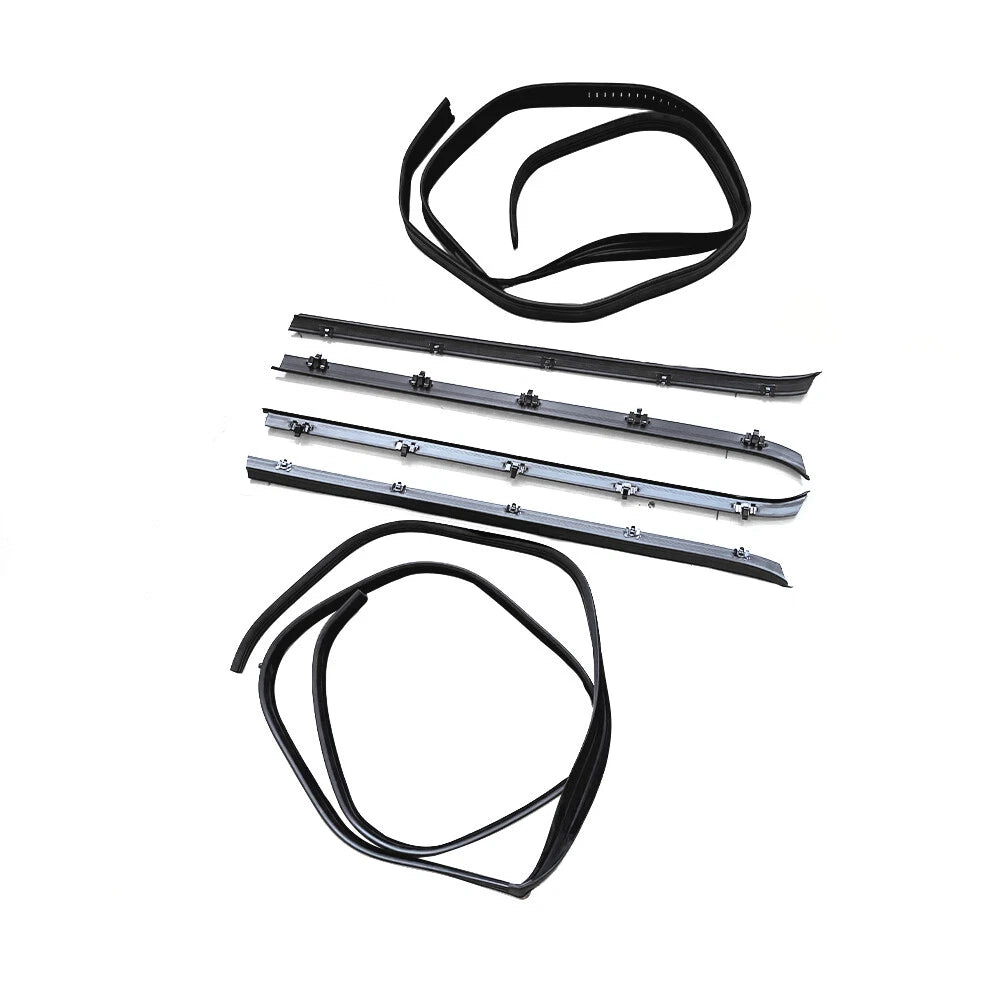 6pc Window Sweep & Run Channel Weatherstrip Seal Kit for Pickup Truck (1981–1991) KG2033