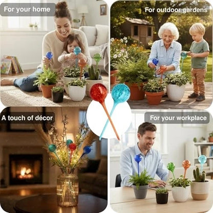 Set of 4 Premium Plant Watering Globes (XLarge 350 ml) – Up to 10 Days