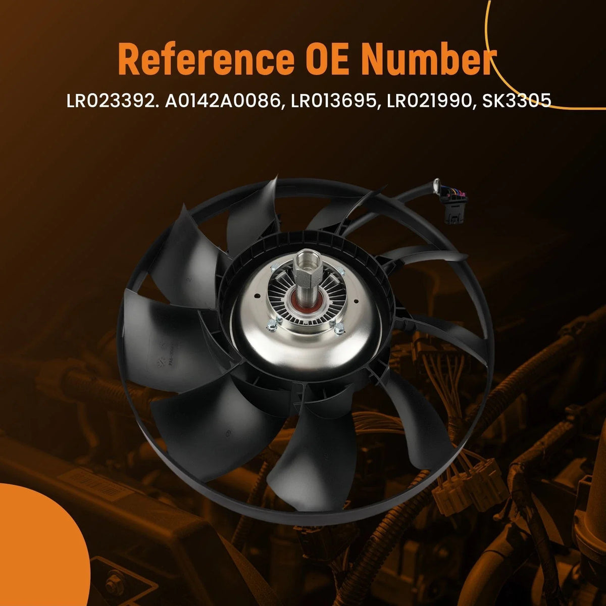 Radiator Cooling Fan Assembly for Land Rover LR4 (2010–2013) LR021990