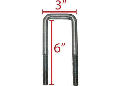 Tandem Axle Galvanized U-Bolt Kit for 2" x 2" Axle 5-1/4" (3006.7098)