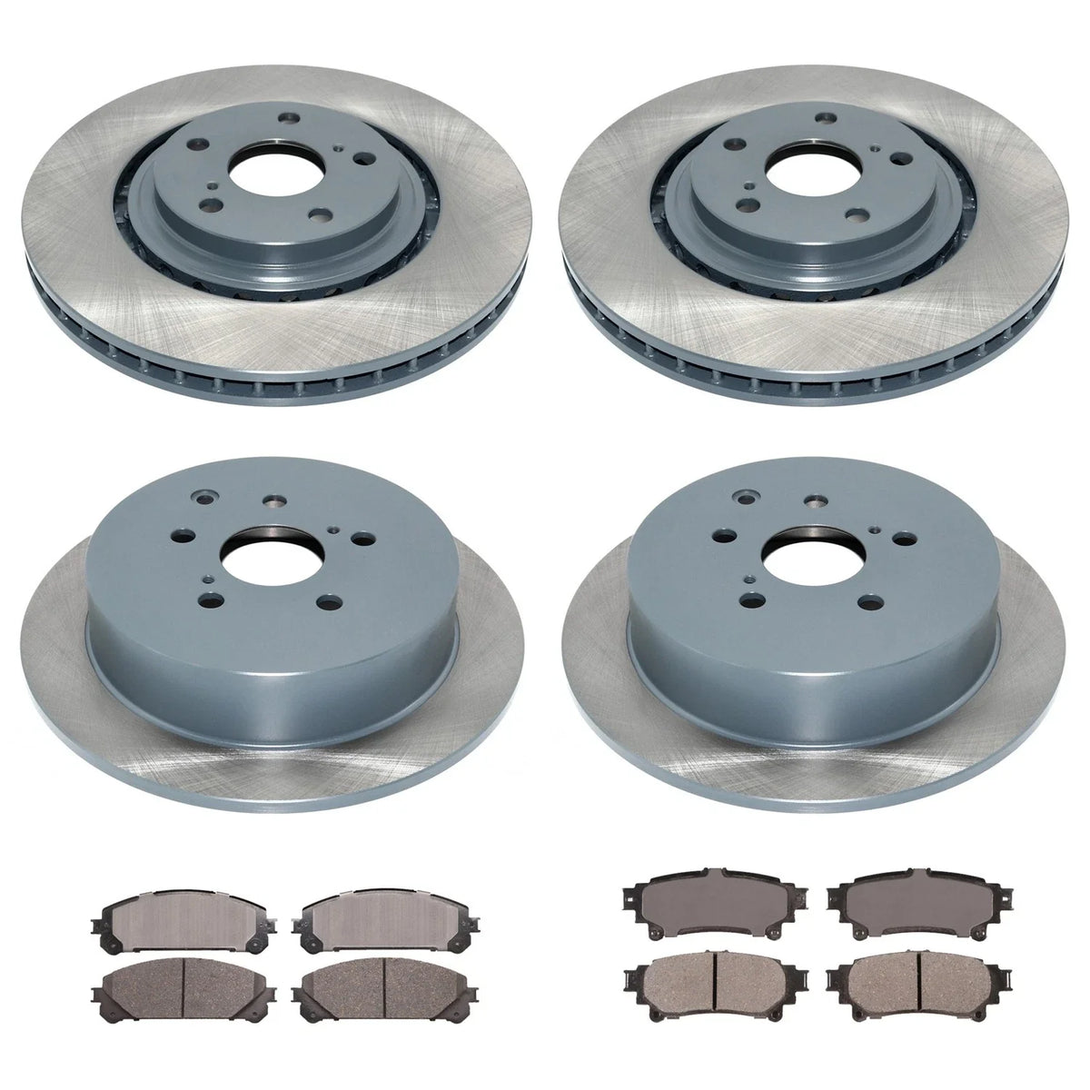 DuraGo Brake Pad Kit & Rotor Set for Highlander RX350 Sienna (2001–2020)