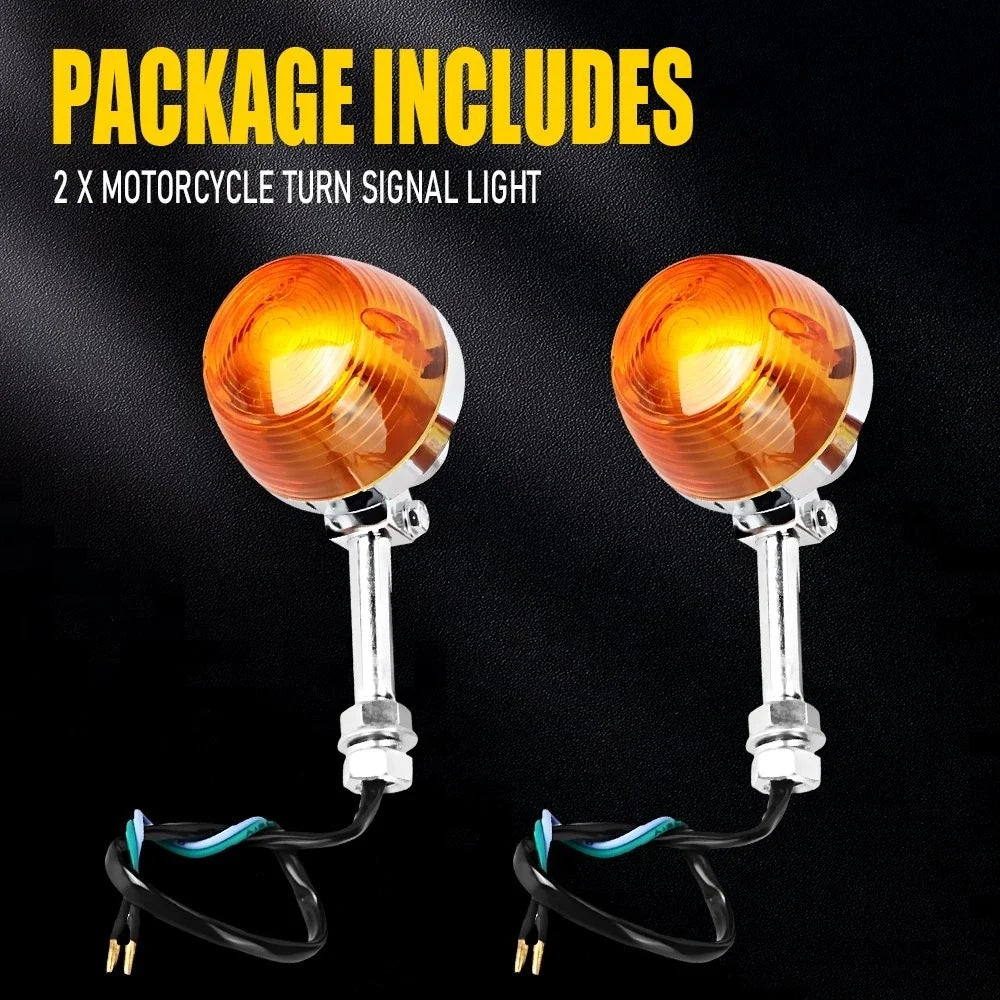 2X Turn Signals Blinker Light Indicator Amber for Honda EPY