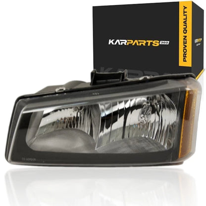 Driver Side Headlight for Chevy Silverado 2500 (2003–2004) MLX-SHE901-154L-CL360A51, GM2502257