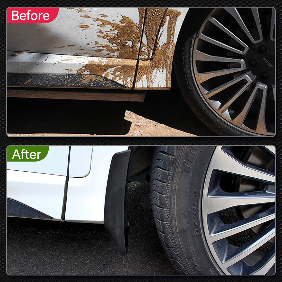 Splash Guards Mud Flaps for Ram 1500 (2019–2024) w/o Fender Flares