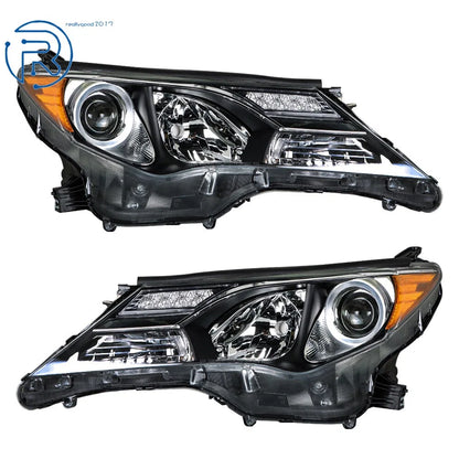 Set of 2 Halogen Headlights for Toyota RAV4 (2013–2015) Left+Right Side