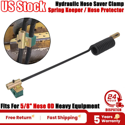 Weld On Hydraulic Hose Saver Clamp for Equipment (5/8 Hose OD)