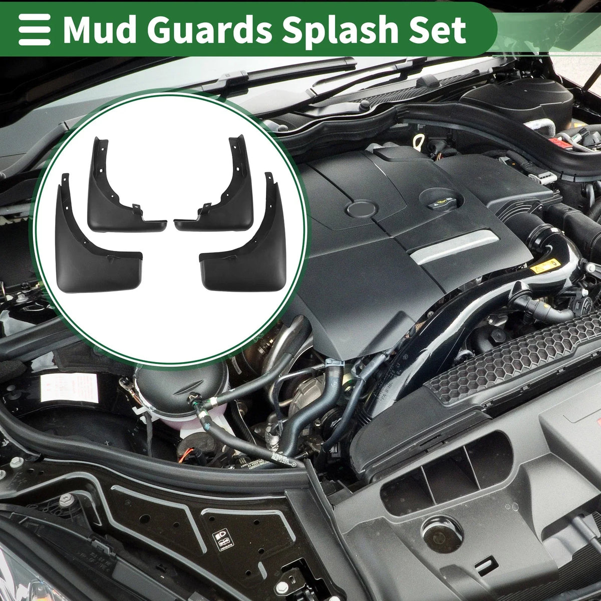 Mud Flaps Splash Guards Set of 4 for Nissan X-Trail (1998)