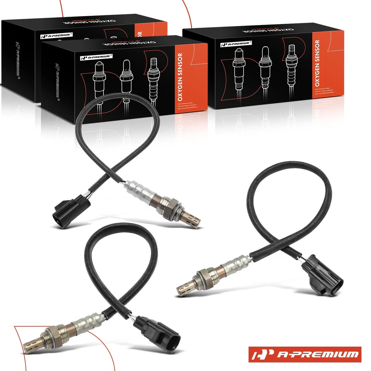 3X O2 Oxygen Sensors for Ford Focus (2003–2007) 250-24678, 350-34576, 234-4107