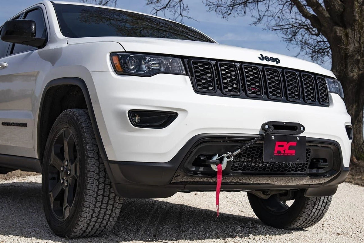 Hawse Winch Fairlead License Plate Mount for Rough Country (2010–2023)