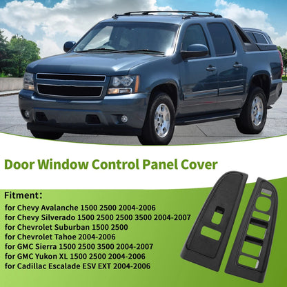 Window Switch Bezel Cover for Chevy Avalanche 1500 2500 (2004–2006) No. 89045129