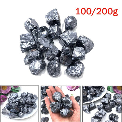 Natural Terahertz Raw Stone Quartz Crystal Healing Gemstones Lot