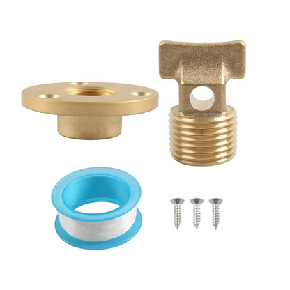 1/2 Inch NPT Brass Garboard Drain for Boats (Saltwater & Freshwater)