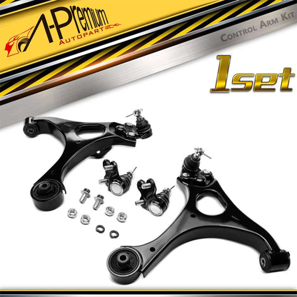 Set of 4 Front Lower Control Arms & Ball Joints for Acura CSX Honda Civic