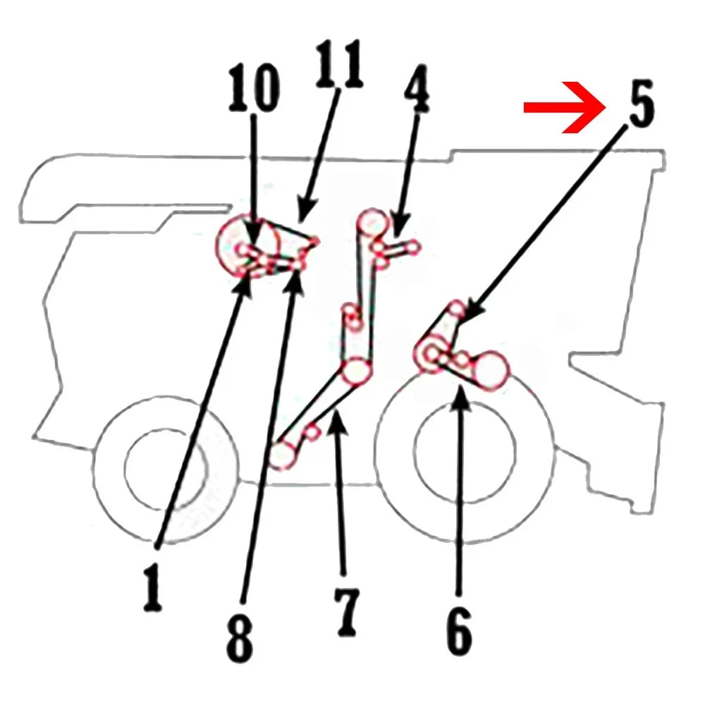 Cylinder Intermediate Drive Belt for John Deere Combines (AMH210476, H210476)