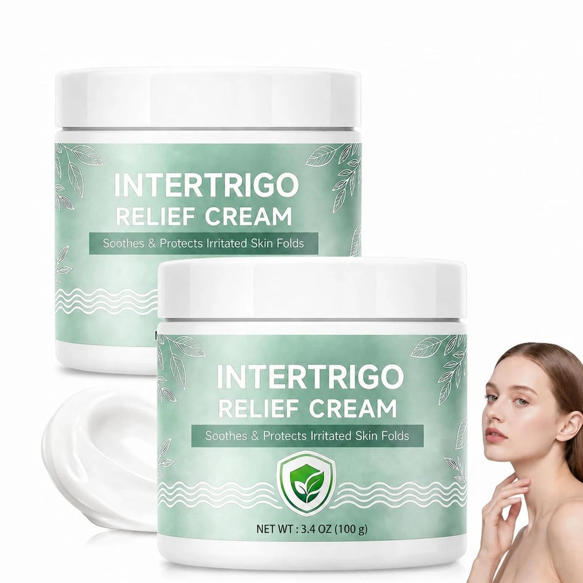 2X Intertrigo Cream for Skin Fold Barrier (1.7 Fl Oz)