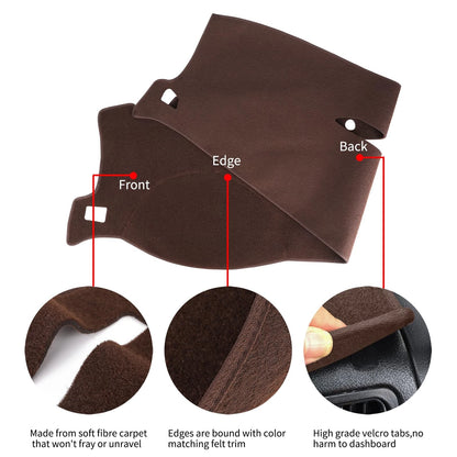 Dashboard Cover for Chevy (2007–2014) - Brown Dash Mat Pad
