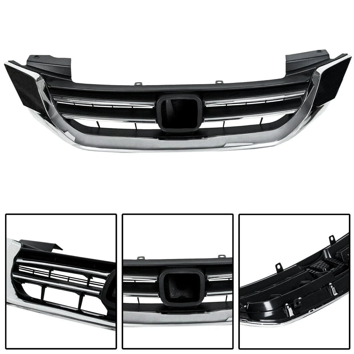 Chrome Front Upper Bumper Radiator Grille for Honda Accord (2013–2015) #HO1200214