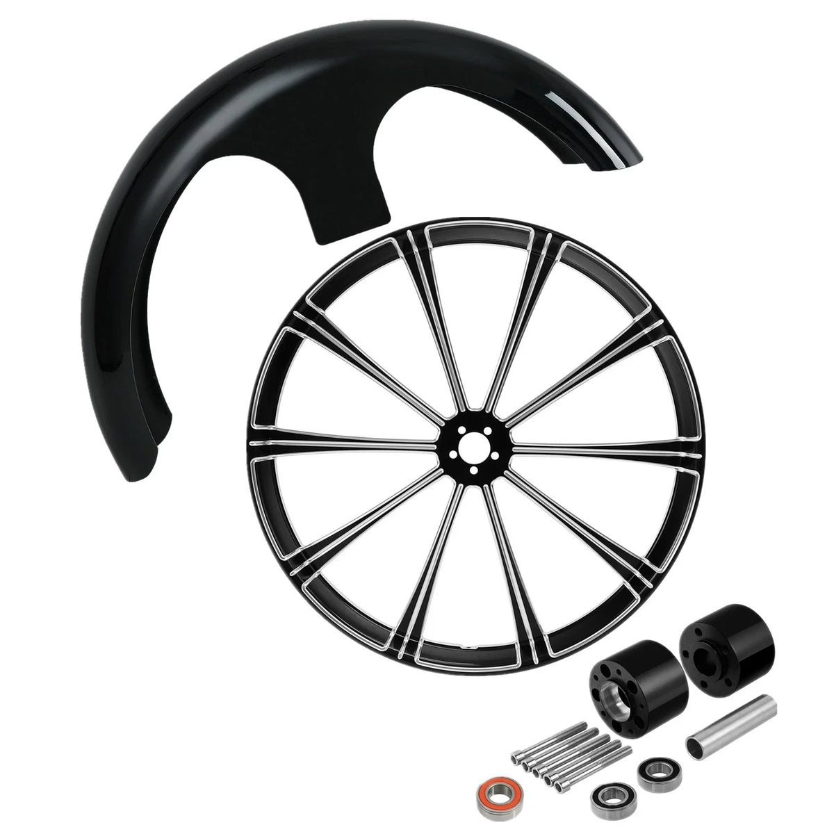 30" Front Wheel Rim Hub Dual Disc for Harley Street Road Glide (2008–Up)