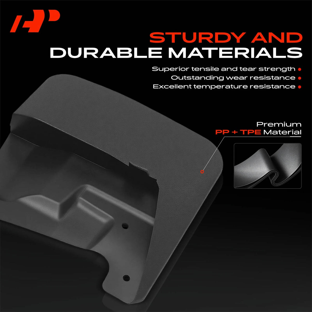 2X Front Mud Flaps Splash Guards for Toyota Tundra (2022–2025)