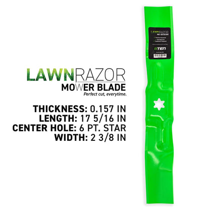 9-Pack LawnRAZOR Deck Mulching Blade for Troy-Bilt Super 50 XP (942-05067)