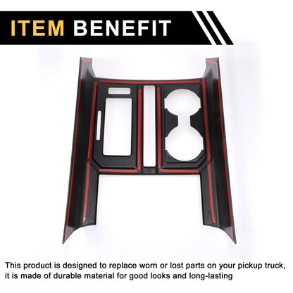 Carbon Fiber Gear Shift Panel Cover Trim for Ford F-150 (2015–2020)
