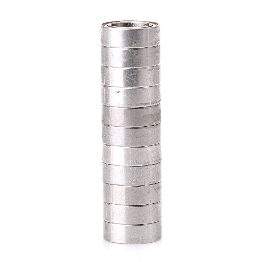 10pcs R168ZZ 1/4"x3/8"x1/8" ABEC1 Deep Groove Ball Bearing for Automotive