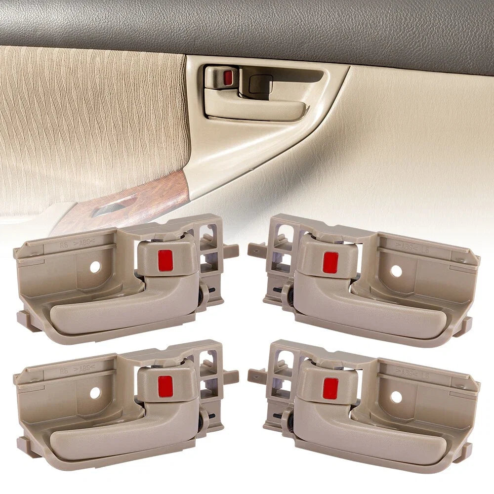 Set of 2 Inside Interior Door Handles for Toyota Corolla (2003–2008) Beige